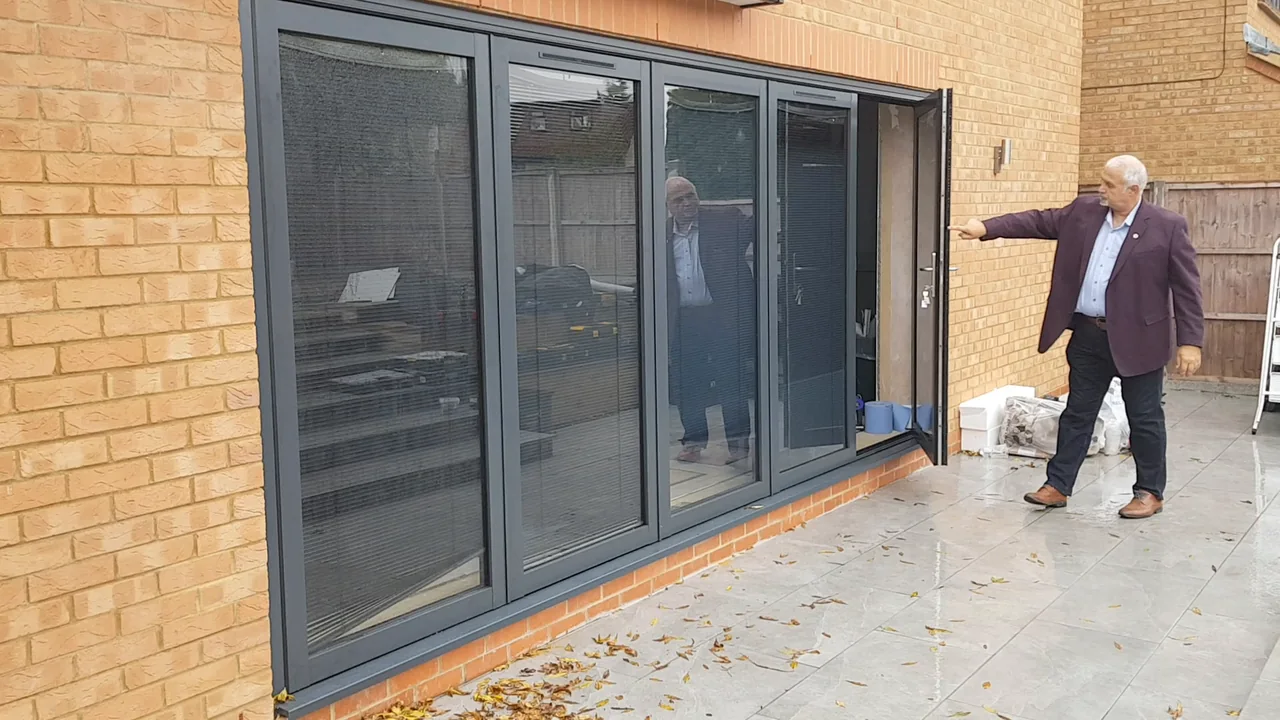 Integrated blinds offer another way to adjust privacy and light.